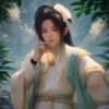 羽毛传说Feather Legend游戏封面，梦幻风格羽毛飘落在脚底场景，温柔色调